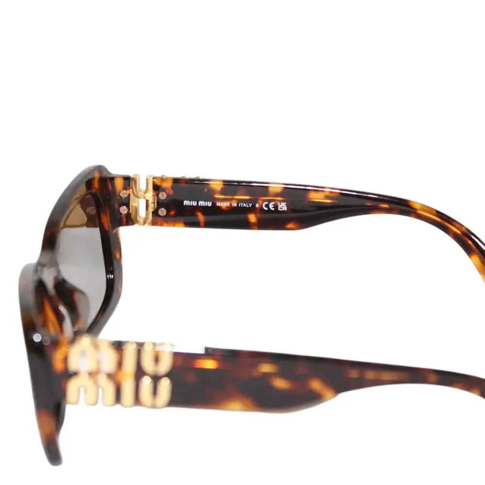 Miu Miu SMU 07Y 53mm Rectangular Sunglasses in Blond Havana